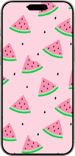 TPU чехол Рожевий кавун для Apple iPhone 16 Pro - 4314b-3708 изображение 