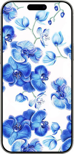 TPU чехол Блакитні орхідеї для Apple iPhone 16 Pro - 4406b-3708 изображение 