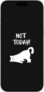 TPU чехол Уставший кот для Apple iPhone 16 Pro - 4535b-3708 изображение 