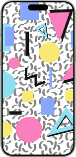 TPU чехол Color shapes для Apple iPhone 16 Pro - 4893b-3708 изображение 