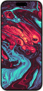 TPU чехол Синяя красная абстакция для Apple iPhone 16 Pro - 5339b-3708 изображение 