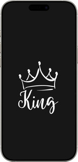 TPU чехол Queen & King для нього для Apple iPhone 16 Pro - 5521b-3708 изображение 