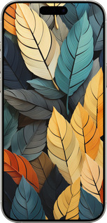 TPU чехол Кольорове листя для Apple iPhone 16 Pro - 5644b-3708 изображение 