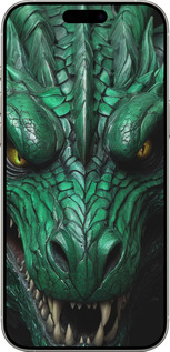 TPU чехол Зелёный дракон v2 для Apple iPhone 16 Pro - 5817b-3708 изображение 