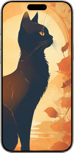 TPU чехол Чорна кішка v2 для Apple iPhone 16 Pro - 5830b-3708 изображение 