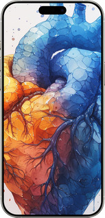 TPU чехол Арт-сердце для Apple iPhone 16 Pro - 6034b-3708 изображение 