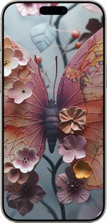 TPU чехол Fairy Butterfly для Apple iPhone 16 Pro - 6048b-3708 изображение 