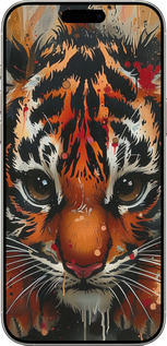 TPU чехол Mini tiger для Apple iPhone 16 Pro - 6052b-3708 изображение 