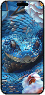 TPU чехол Blue Snake для Apple iPhone 16 Pro - 6079b-3708 изображение 