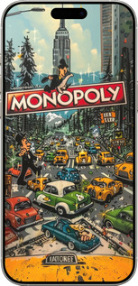 TPU чехол Городской драйв Monopoly для Apple iPhone 16 Pro - 6088b-3708 изображение 