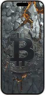 TPU чехол Раскаленный биткойн для Apple iPhone 16 Pro - 6091b-3708 изображение 