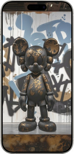 TPU чехол Bronze kaws v2 для Apple iPhone 16 Pro - 6098b-3708 изображение 