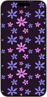 TPU чехол с  цветами для Apple iPhone 16 Pro - 6258b-3708 изображение 