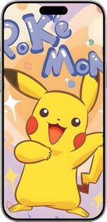 TPU чехол Пикачу для Apple iPhone 16 Pro - 6383b-3708 изображение 