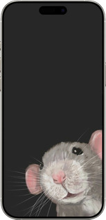 TPU чехол The Peeking Rat для Apple iPhone 16 Pro - 6442b-3708 изображение 