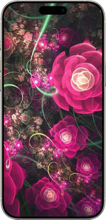 TPU чехол Абстрактные цветы 3 для Apple iPhone 16 Pro - 850b-3708 изображение 