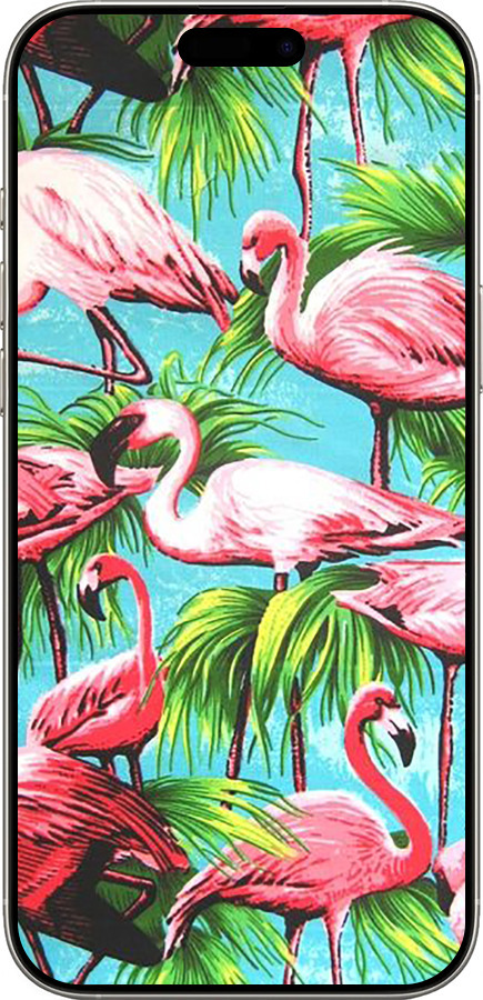TPU чехол Tropical background для Apple iPhone 16 Pro - 4016b-3708 изображение 