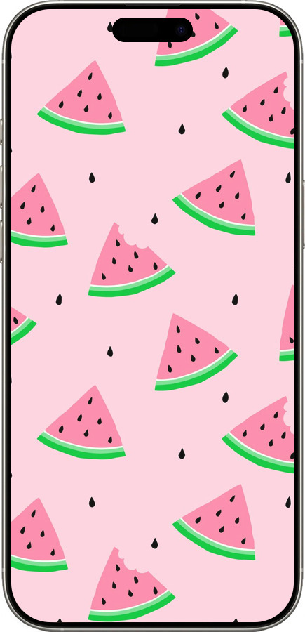 TPU чехол Рожевий кавун для Apple iPhone 16 Pro - 4314b-3708 изображение 