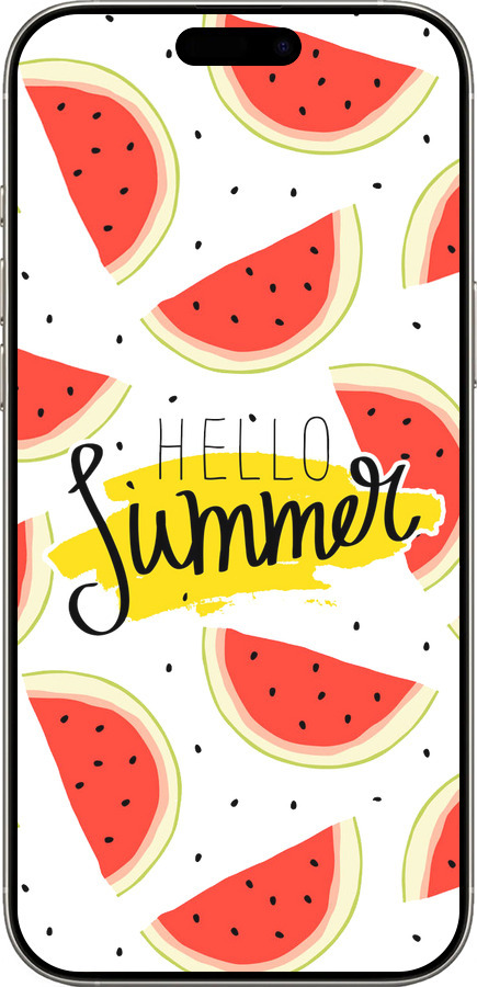 TPU чехол Hello Summer для Apple iPhone 16 Pro - 4356b-3708 изображение 