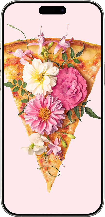 TPU чехол pizza для Apple iPhone 16 Pro - 4492b-3708 изображение 