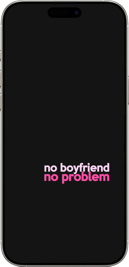 TPU чехол no boyfriend no problem для Apple iPhone 16 Pro - 4549b-3708 изображение 
