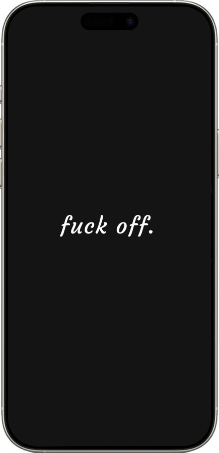 TPU чехол Fuck off для Apple iPhone 16 Pro - 4731b-3708 изображение 