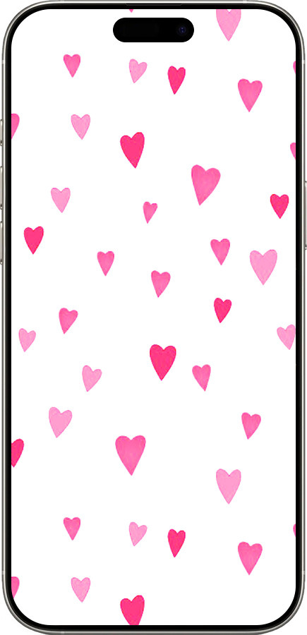 TPU чехол Сердечки 2 для Apple iPhone 16 Pro - 4763b-3708 изображение 