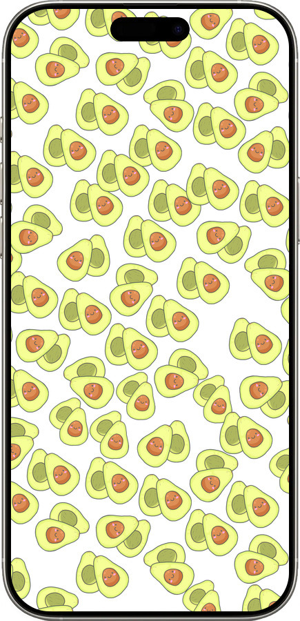 TPU чехол Веселі авокадо для Apple iPhone 16 Pro - 4799b-3708 изображение 