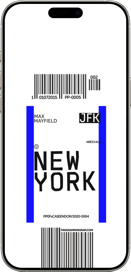 TPU чехол New York для Apple iPhone 16 Pro - 4861b-3708 изображение 
