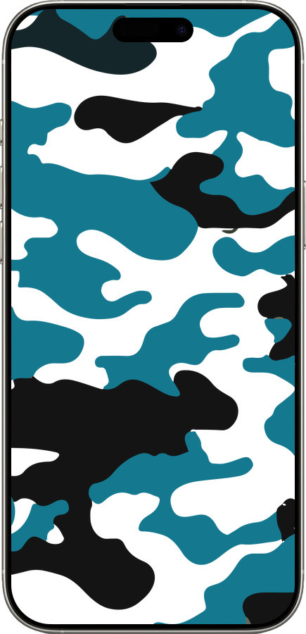 TPU чехол Камуфляж прозрачный фон для Apple iPhone 16 Pro - 4877b-3708 изображение 