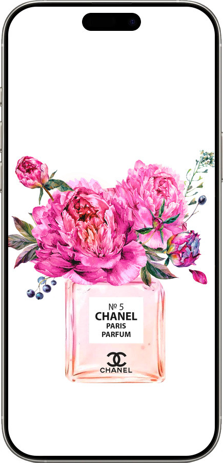 TPU чехол Chanel для Apple iPhone 16 Pro - 4906b-3708 изображение 