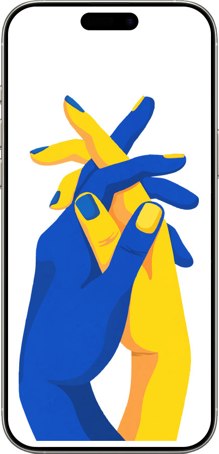 TPU чехол Stand With Ukraine для Apple iPhone 16 Pro - 5255b-3708 изображение 