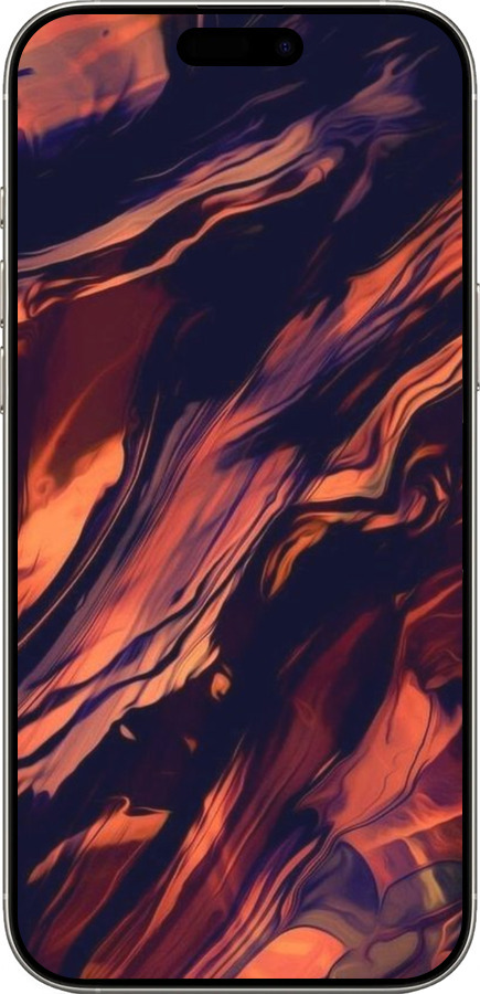 TPU чехол Черно-оранжевая абстракция для Apple iPhone 16 Pro - 5340b-3708 изображение 