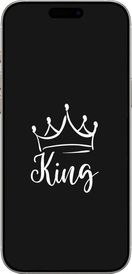 TPU чехол Queen & King для нього для Apple iPhone 16 Pro - 5521b-3708 изображение 