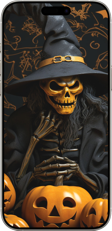 TPU чехол Halloween 2 для Apple iPhone 16 Pro - 5654b-3708 изображение 