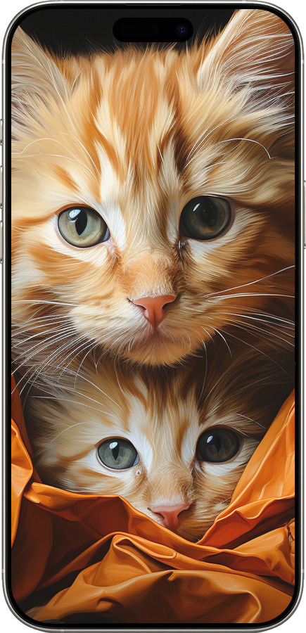 TPU чехол Котики 2 для Apple iPhone 16 Pro - 5664b-3708 изображение 