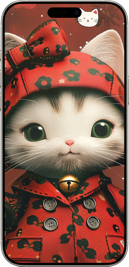 TPU чехол Sweet Hello Kitty для Apple iPhone 16 Pro - 6035b-3708 изображение 