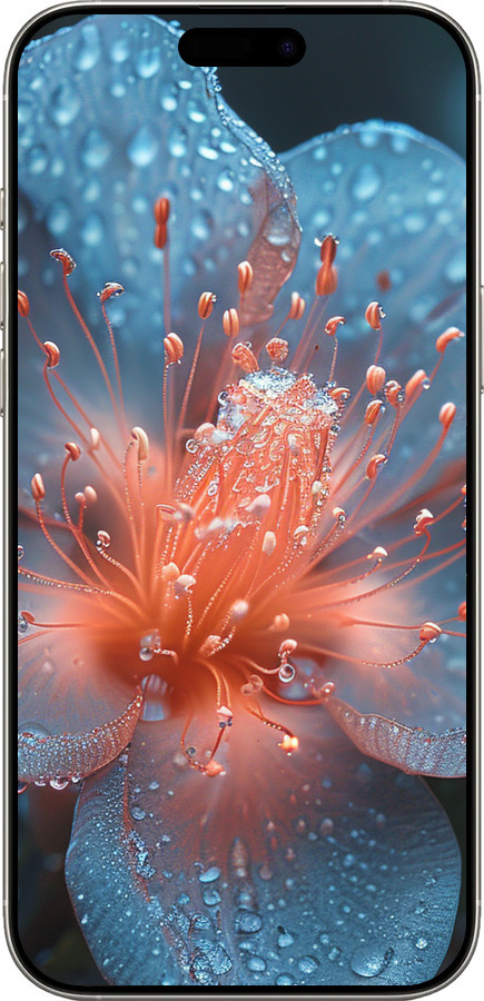 TPU чехол Роса на квітці для Apple iPhone 16 Pro - 6039b-3708 изображение 