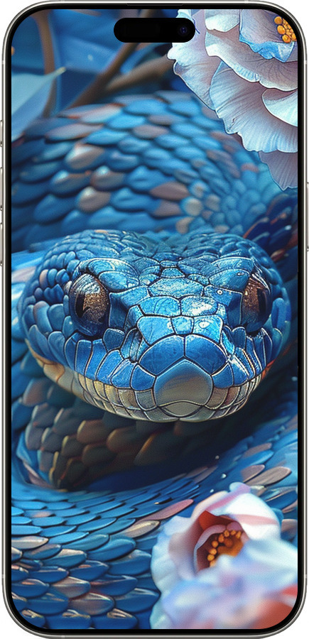 TPU чехол Blue Snake для Apple iPhone 16 Pro - 6079b-3708 изображение 