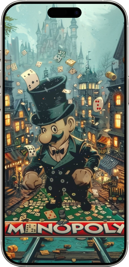 TPU чехол Сказочный Monopoly для Apple iPhone 16 Pro - 6086b-3708 изображение 