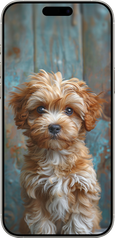 TPU чехол Цуценя мальтипу для Apple iPhone 16 Pro - 6157b-3708 изображение 