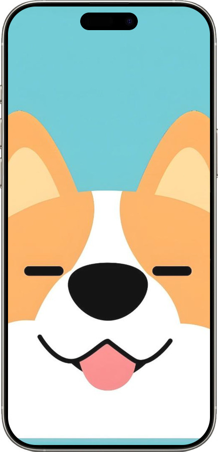 TPU чехол Корги для Apple iPhone 16 Pro - 6280b-3708 изображение 