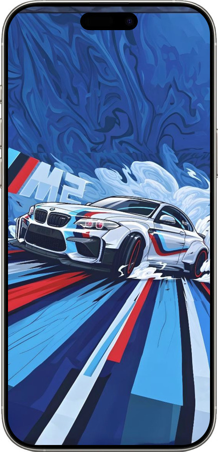 TPU чехол БМВ для Apple iPhone 16 Pro - 6292b-3708 изображение 