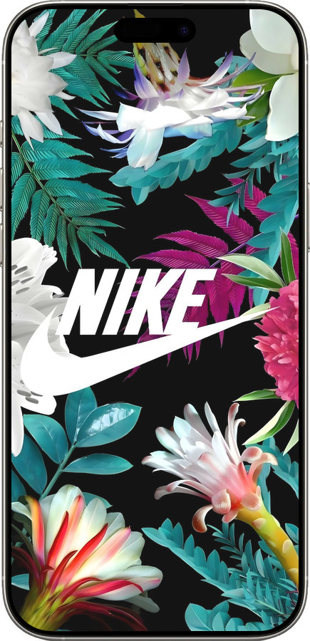 TPU чехол Nike для Apple iPhone 16 Pro - 6378b-3708 изображение 
