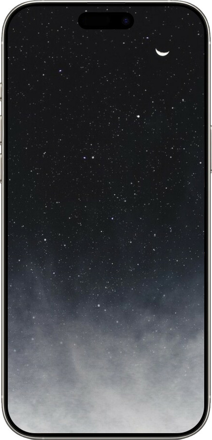 TPU чехол Голубые облака, Голубая луна для Apple iPhone 16 Pro - 6396b-3708 изображение 