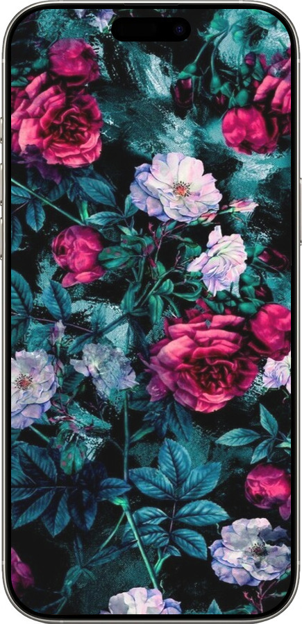TPU чехол Сад и розы для Apple iPhone 16 Pro - 6483b-3708 изображение 