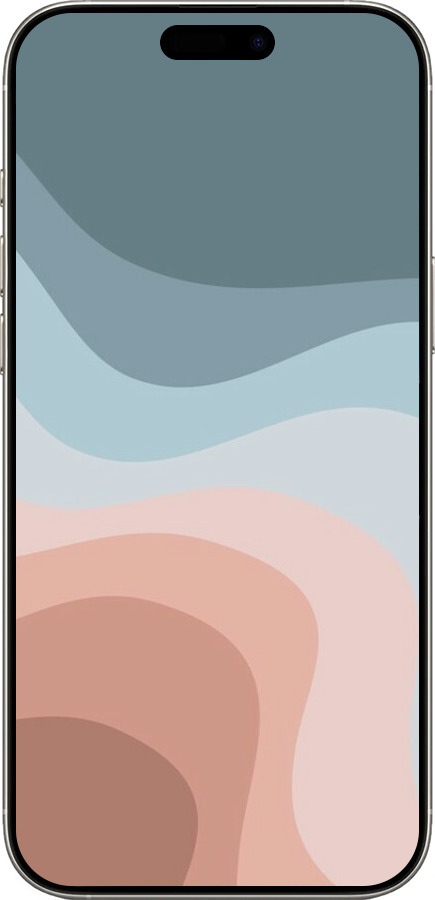 TPU чехол С синими и розовыми волнами в стиле ретро для Apple iPhone 16 Pro - 6532b-3708 изображение 