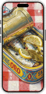 Чехол Bumper чехол Vintage Sardine Tin Phone для Apple iPhone 16 Pro - 6772pc-3708 изображение 