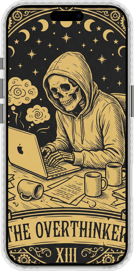 Чехол Bumper чехол The Overthinker для Apple iPhone 16 Pro - 6774pc-3708 изображение 