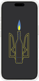 Силіконовий протиударний с посиленими кутами чехол Коктейль Молотова для Apple iPhone 16 Pro - 1044sp-3708 изображение 